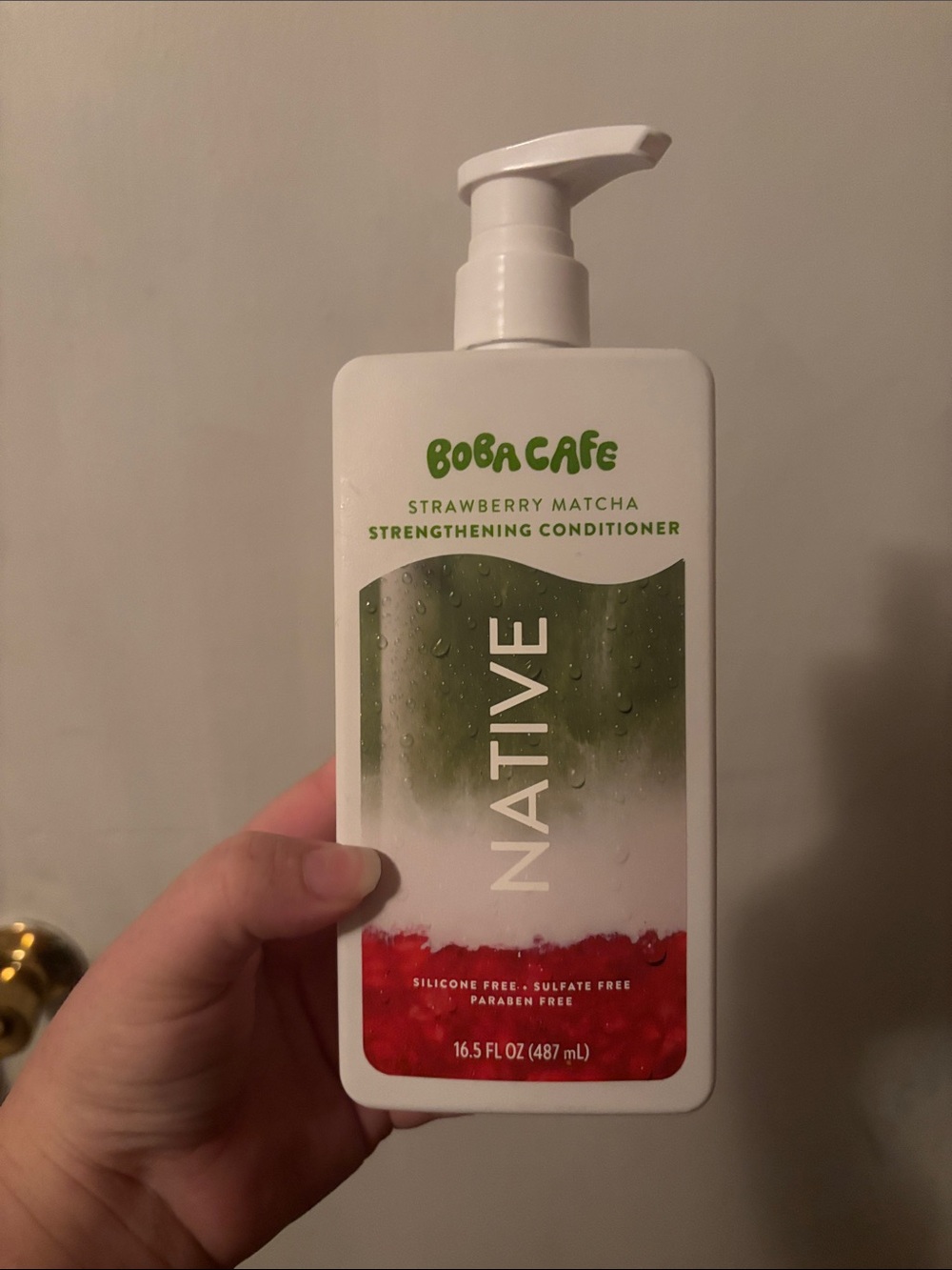 Limited Edition Native Boba Cafe Strawberry Matcha Strengthening Conditioner